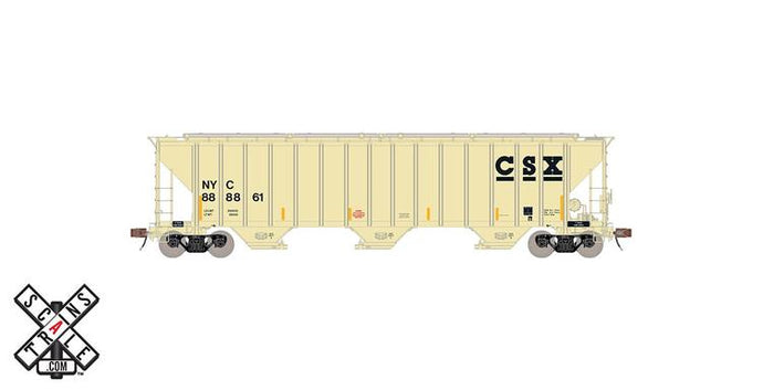 ScaleTrains Rivet Counter HO Scale Pullman-Standard PS-2CD 4785 Covered Hopper, CSX #888861