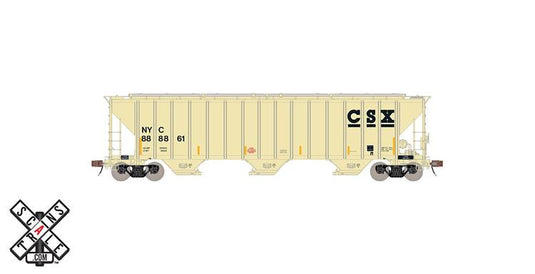 ScaleTrains Rivet Counter HO Scale Pullman-Standard PS-2CD 4785 Covered Hopper, CSX #889125