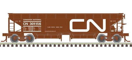 Atlas 70-Ton Hart Ballast Car 3-Pack - CN #301218, 301244, 301263