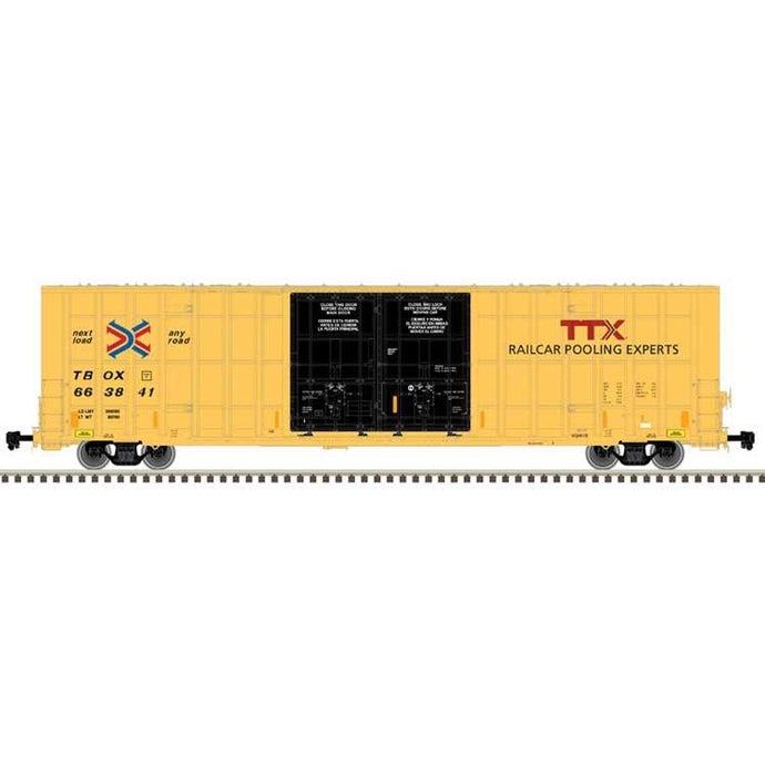 Atlas Master Line HO Gunderson 7550 Double Plug-Door Boxcar - TTX TBOX : #663841