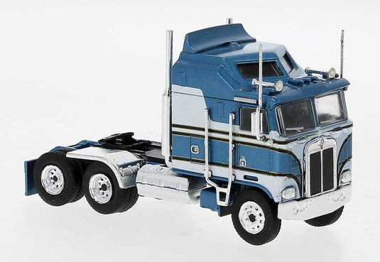 Brekina HO Kenworth K100 Aerodyne Sleeper-Cab Semi - Blue, White