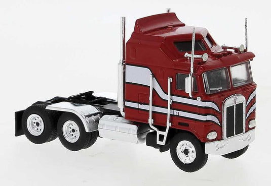 Brekina HO Kenworth K100 Aerodyne Sleeper-Cab Semi - Red, White