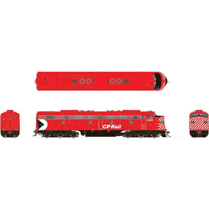 Rapido Trains HO EMD E8A: Canadian Pacific - (Action Red) : #1802 w/DCC & Sound