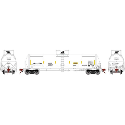 Athearn Genesis HO 20K Gal Acid Tank, GATX #23085