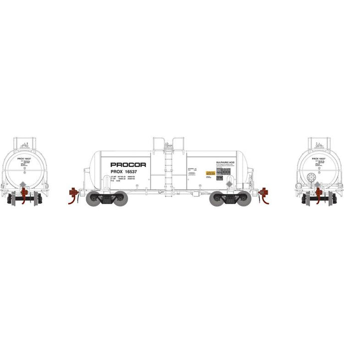 Athearn Genesis HO 13,600-Gallon Acid Tank, Procor #16537