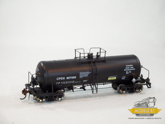 Athearn Genesis HO 13,600-Gallon Acid Tank, Chevron #687000