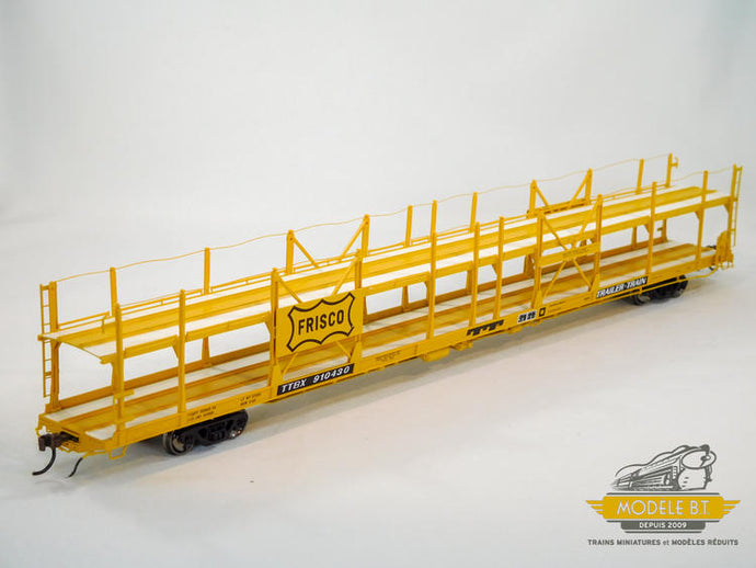 Athearn Genesis HO F89-F Bi-Level Auto Rack, Frisco/TTBX #910430