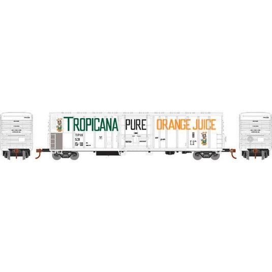 Athearn HO RTR 57' PCF Mechanical Reefer, Tropicana #531