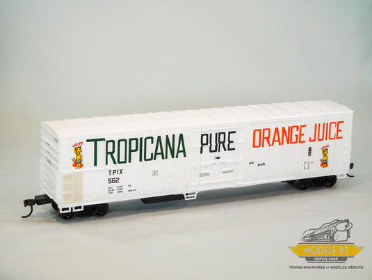 Athearn HO RTR 57' PCF Mechanical Reefer, Tropicana #531