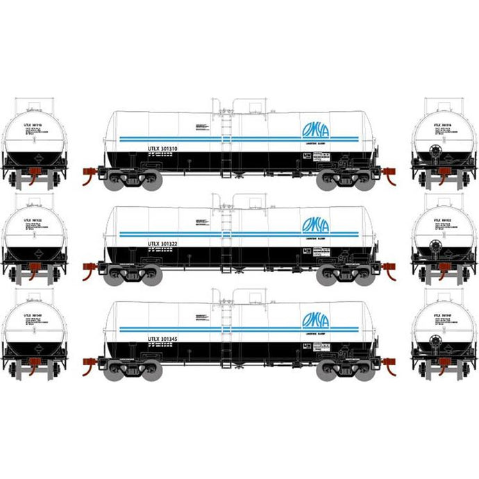 Athearn HO RTR 16,000-Gallon Clay Slurry Tank, Omya UTLX #1 (3)