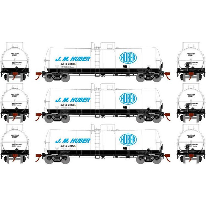 Athearn HO RTR 16,000-Gallon Clay Slurry Tank, JMXH #1 (3)