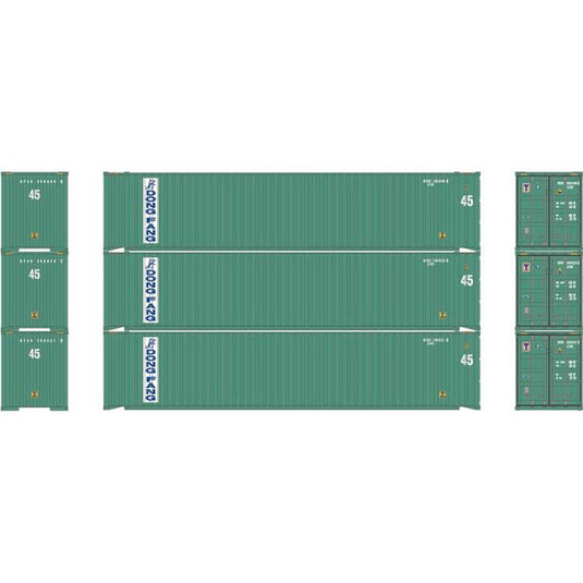 Athearn HO RTR 45' Container, Dong Fang #1 (3)