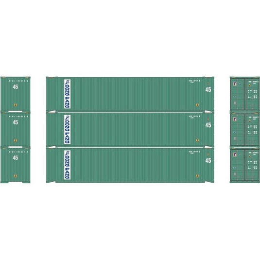 Athearn HO RTR 45' Container, Dong Fang #2 (3)