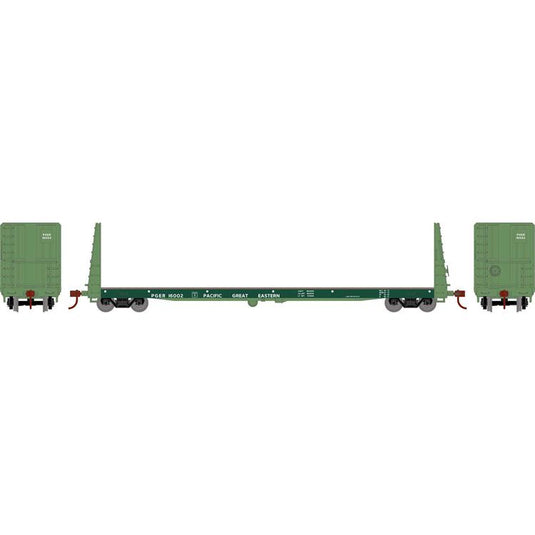 Athearn HO RTR 60' Bulkhead Flat, PGE #160002