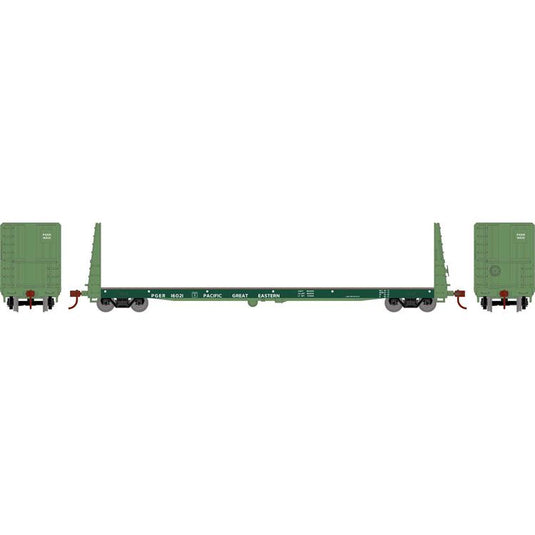 Athearn HO RTR 60' Bulkhead Flat, PGE #160021