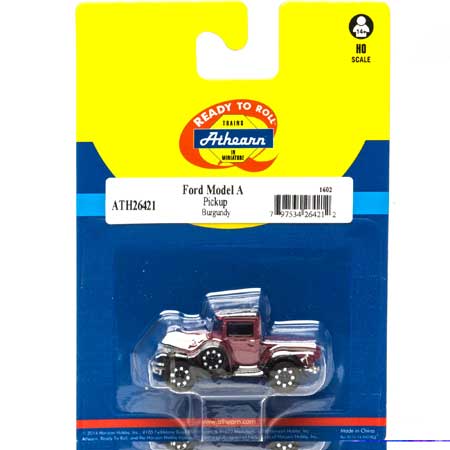 Athearn RTR Ford Model A Pickup Burgundy