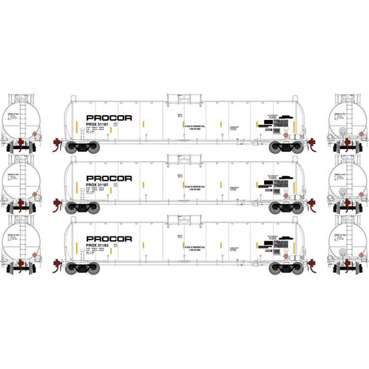 Athearn Genesis HO 33,900-Gallon LPG Tank/Late, PROX #2 (3)