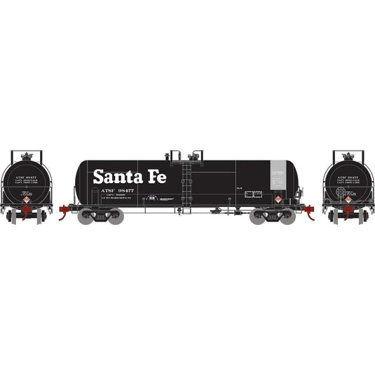 Athearn HO RTR RTC 20,900 Gallon Tank, ATSF #98477