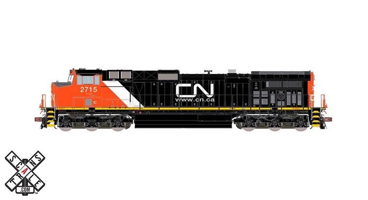 Chargez l&#39;image dans la visionneuse de la galerie, ScaleTrains Rivet Counter HO GE Dash 9-44CW w/DCC &amp; Sound - CN/IC : #2717
