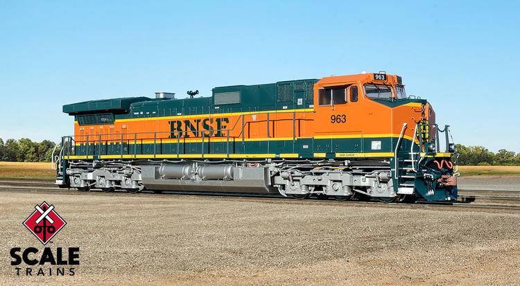 Chargez l&#39;image dans la visionneuse de la galerie, ScaleTrains Rivet Counter HO GE Dash 9-44CW w/DCC &amp; Sound - BNSF : #1019
