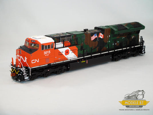 ScaleTrains Rivet Counter HO GE ET44AC Tier 4 GEVO w/DCC & Sound - CN/Veterans : #3015