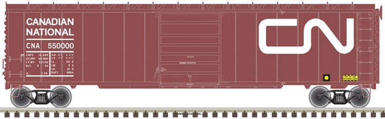 Chargez l&#39;image dans la visionneuse de la galerie, Atlas Master Line HO Postwar 50&#39; Single-Door Boxcar CN : #550000
