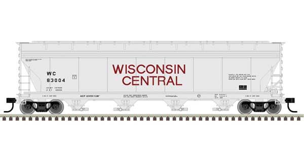 Atlas Master Plus Line ACF 5250 Centerflow Covered Hopper - Wisconsin Central #83004