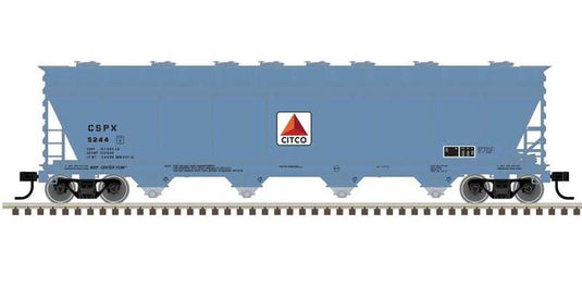 Atlas Master Plus Line HO ACF 5250 Centerflow Covered Hopper - Citgo / CSPX : #5244