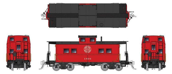 Rapido Trains HO Northeastern-style Steel Caboose: WM - As Delivered Scheme #1863