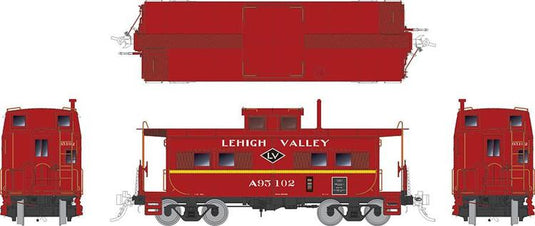 Rapido Trains HO Northeastern-style Steel Caboose: LV - Black Diamond Scheme #A95091