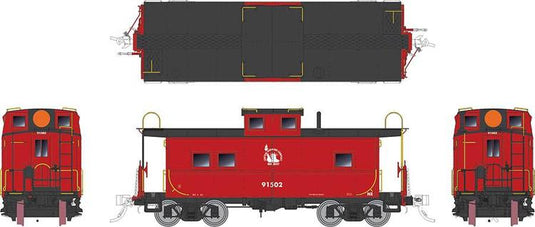 Rapido Trains HO Northeastern-style Steel Caboose: CNJ - Liberty Scheme #91534