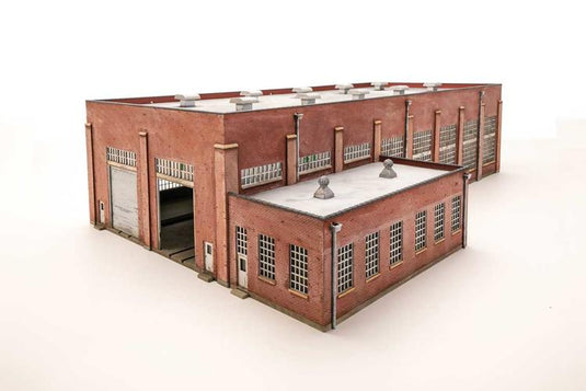 Walthers Cornerstone HO 130' 2-Stall Diesel Engine House - Kit