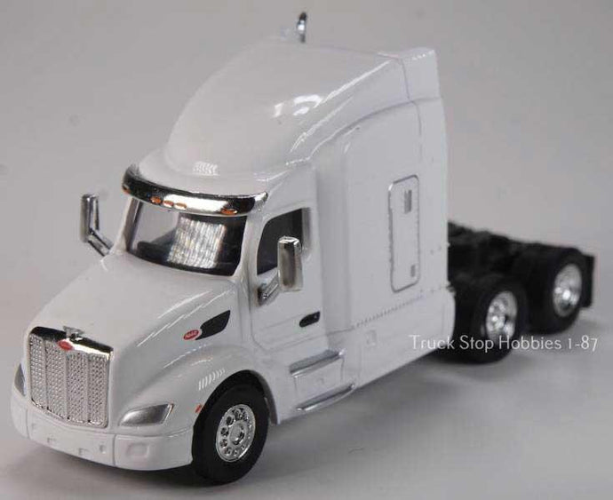 Herpa HO Peterbilt 579 3-Axle Sleeper-Cab Tractor Only 2 Pack - White