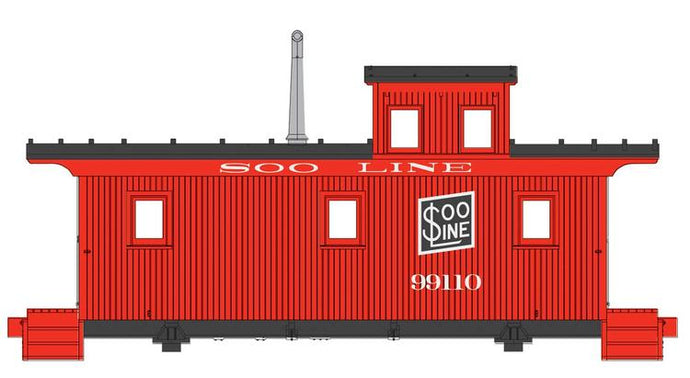 Walthers Proto HO DM&IR Class G2 Wood Caboose - Soo Line #99110