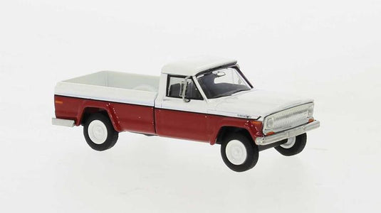 Brekina HO 1968 Jeep Gladiator Pickup Truck - White / Red