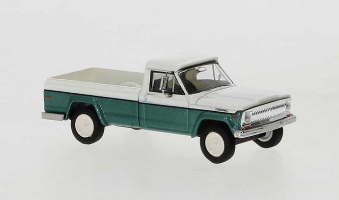 Brekina HO 1968 Jeep Gladiator Pickup Truck - White / Green