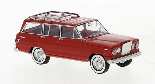 Brekina HO 1964 Jeep Wagoneer - Red