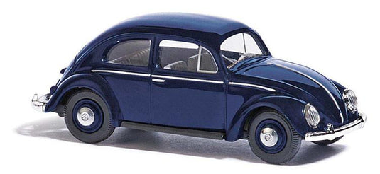 Busch HO 1952 VW Beetle with Pretzel-Split Rear Window - Dark Blue