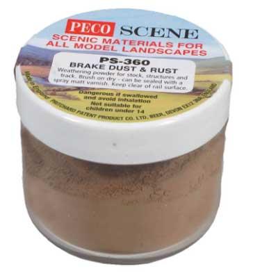 Peco Brake Dust and Rust Weathering Powder