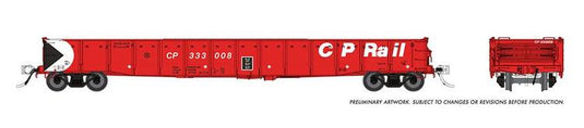 Rapido Trains HO 52' Gondolas: Canadian Pacific Action Red Scheme - CP #341357