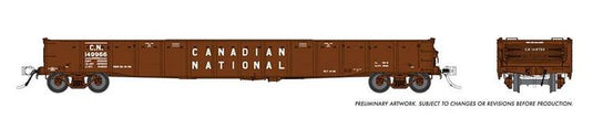 Rapido Trains HO 52' Gondolas: Canadian National 12in. Scheme - CN #149987