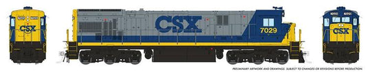 Rapido Trains HO GE C30-7 - CSX #7029 with DCC & Sound