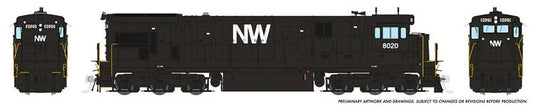 Rapido Trains HO GE C30-7 - N&W #8020 with DCC & Sound