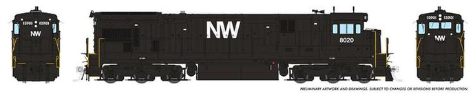 Rapido Trains HO GE C30-7 - N&W #8059 with DCC & Sound