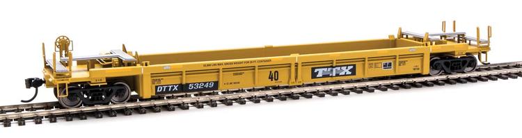 Chargez l&#39;image dans la visionneuse de la galerie, Walthers Mainline HO - Thrall Rebuilt 40&#39; Well Car - Trailer-Train DTTX #53249
