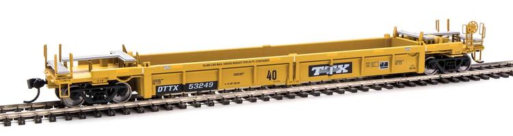 Chargez l&#39;image dans la visionneuse de la galerie, Walthers Mainline HO - Thrall Rebuilt 40&#39; Well Car - Trailer-Train DTTX #53249
