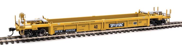 Chargez l&#39;image dans la visionneuse de la galerie, Walthers Mainline HO - Thrall Rebuilt 40&#39; Well Car - Trailer-Train DTTX #53038
