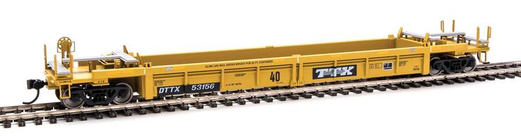 Chargez l&#39;image dans la visionneuse de la galerie, Walthers Mainline HO - Thrall Rebuilt 40&#39; Well Car - Trailer-Train DTTX #53156
