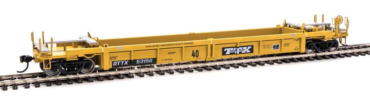 Chargez l&#39;image dans la visionneuse de la galerie, Walthers Mainline HO - Thrall Rebuilt 40&#39; Well Car - Trailer-Train DTTX #53156
