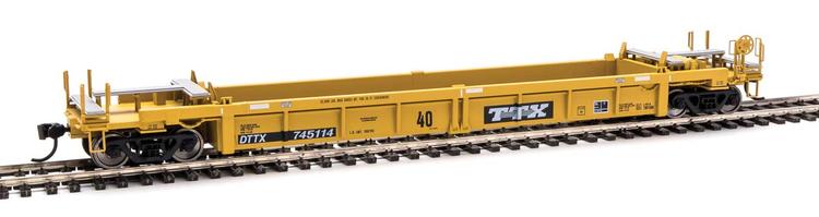 Chargez l&#39;image dans la visionneuse de la galerie, Walthers Mainline HO - Thrall Rebuilt 40&#39; Well Car - Trailer-Train DTTX #745114
